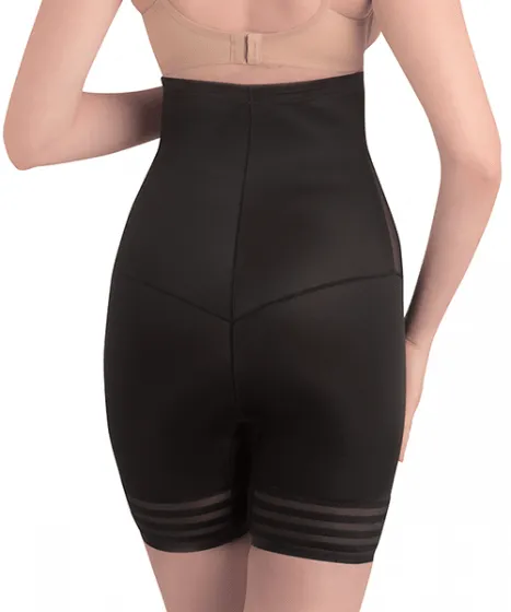 Omtex Coral High Waist and Short Thigh Shaper | Black | KIBI Sports