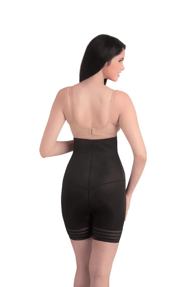 Omtex Coral High Waist and Short Thigh Shaper | Black | KIBI Sports