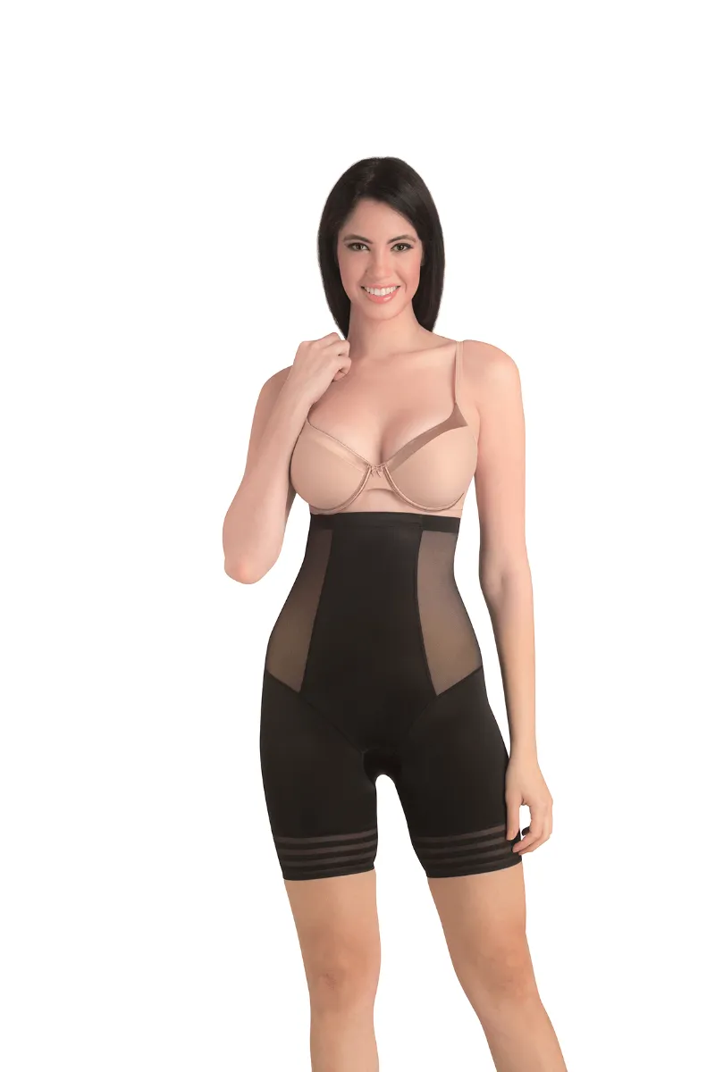Omtex Coral High Waist and Short Thigh Shaper | Black | KIBI Sports