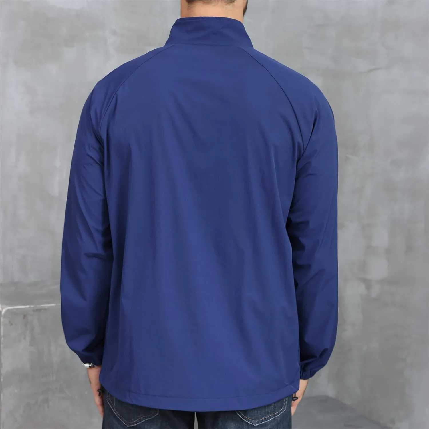 Opomelo Men's Athletic Quarter Zip Pullover Golf Hiking Running Lightweight Jacket Workout Sweatshirt With Pocket