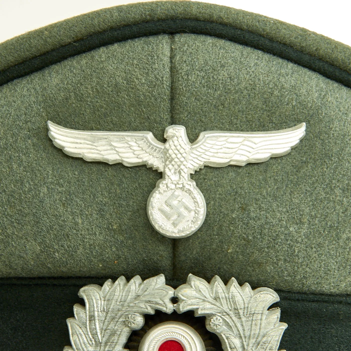 Original German WWII Named Customs Officer Visor Cap by A. F. Cziasto