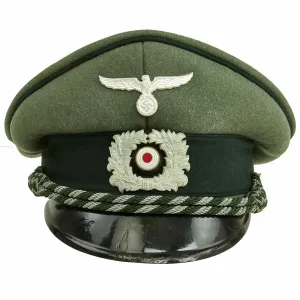 Original German WWII Named Customs Officer Visor Cap by A. F. Cziasto