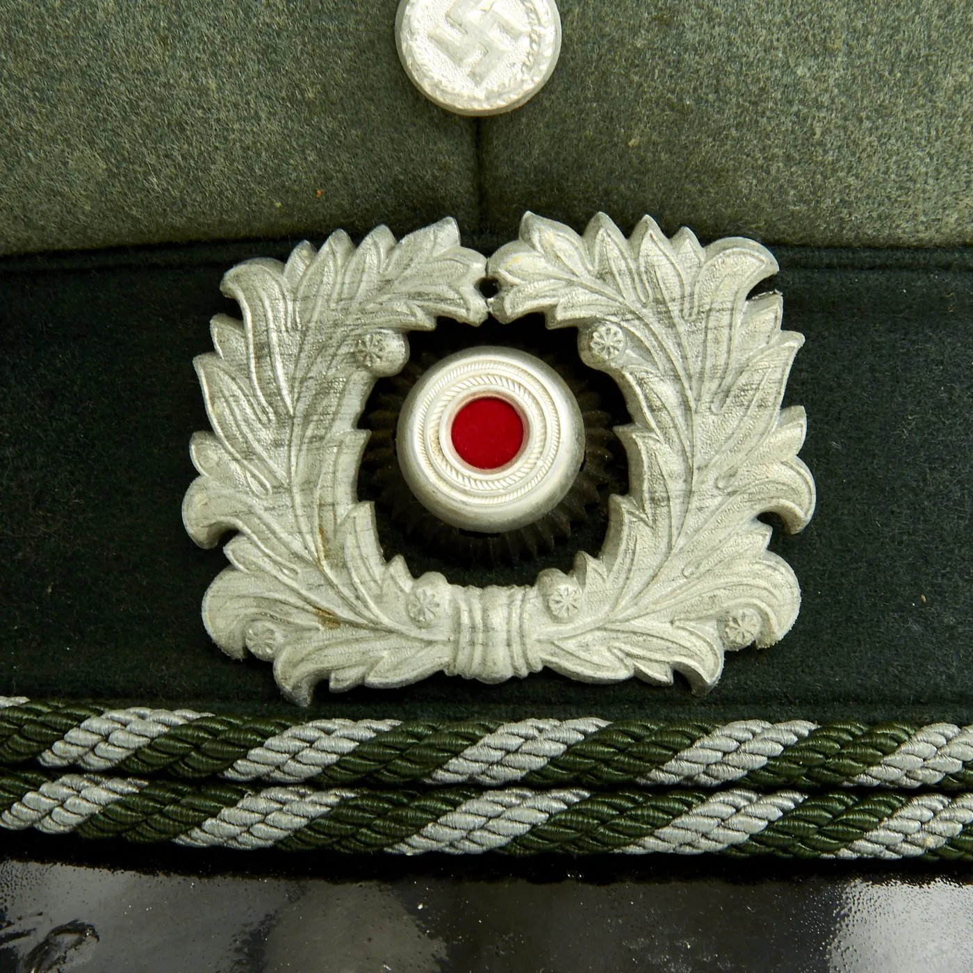 Original German WWII Named Customs Officer Visor Cap by A. F. Cziasto
