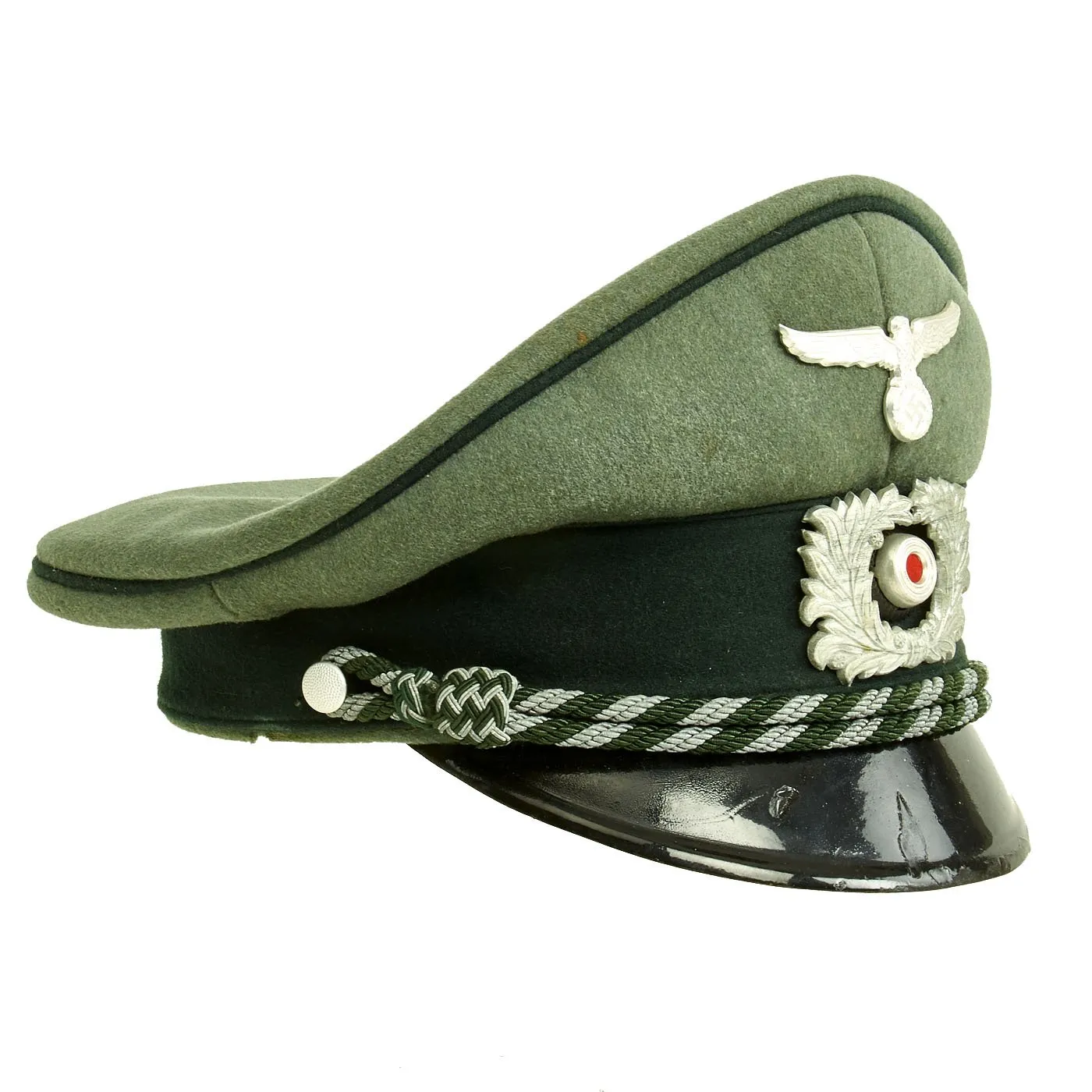 Original German WWII Named Customs Officer Visor Cap by A. F. Cziasto