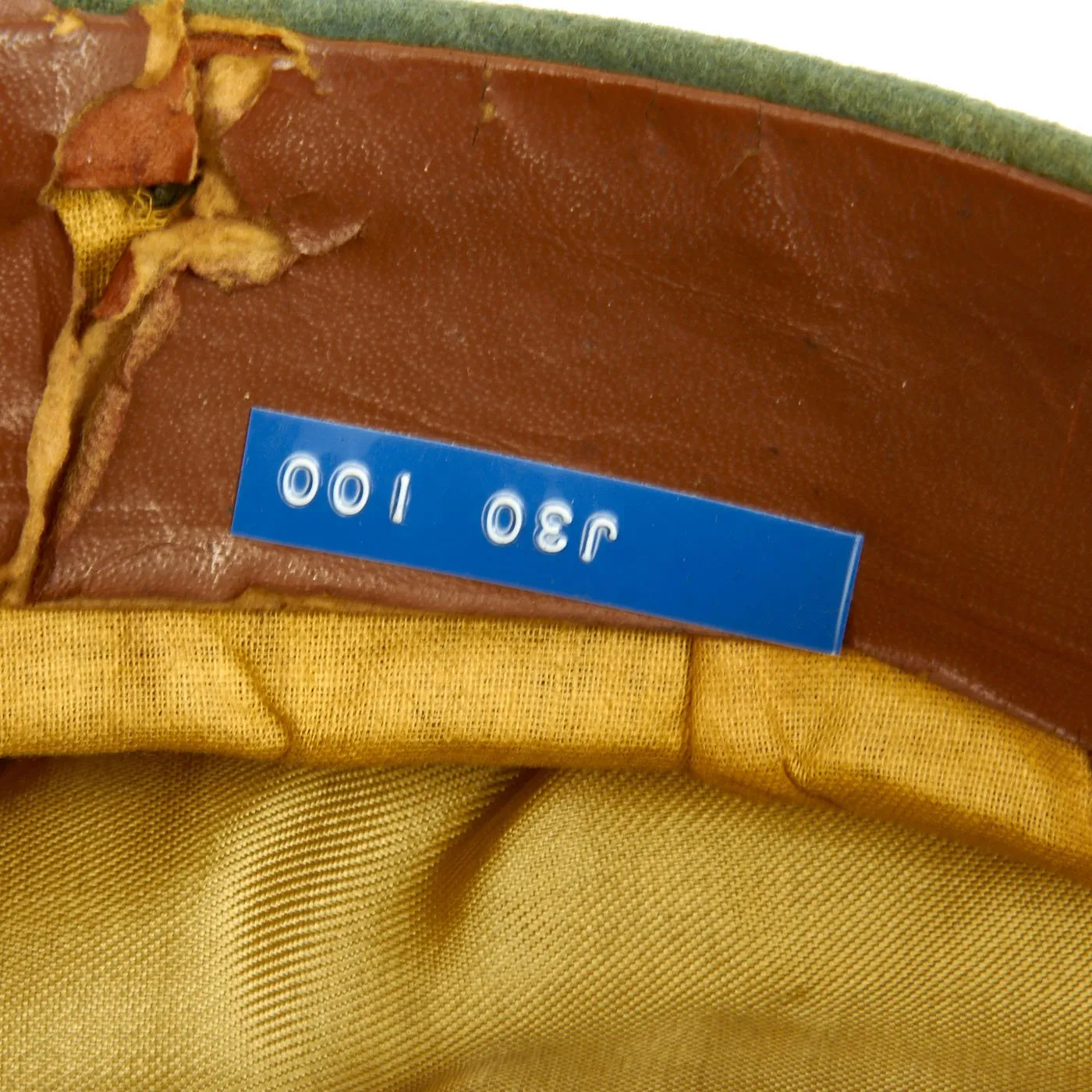 Original German WWII Named Customs Officer Visor Cap by A. F. Cziasto