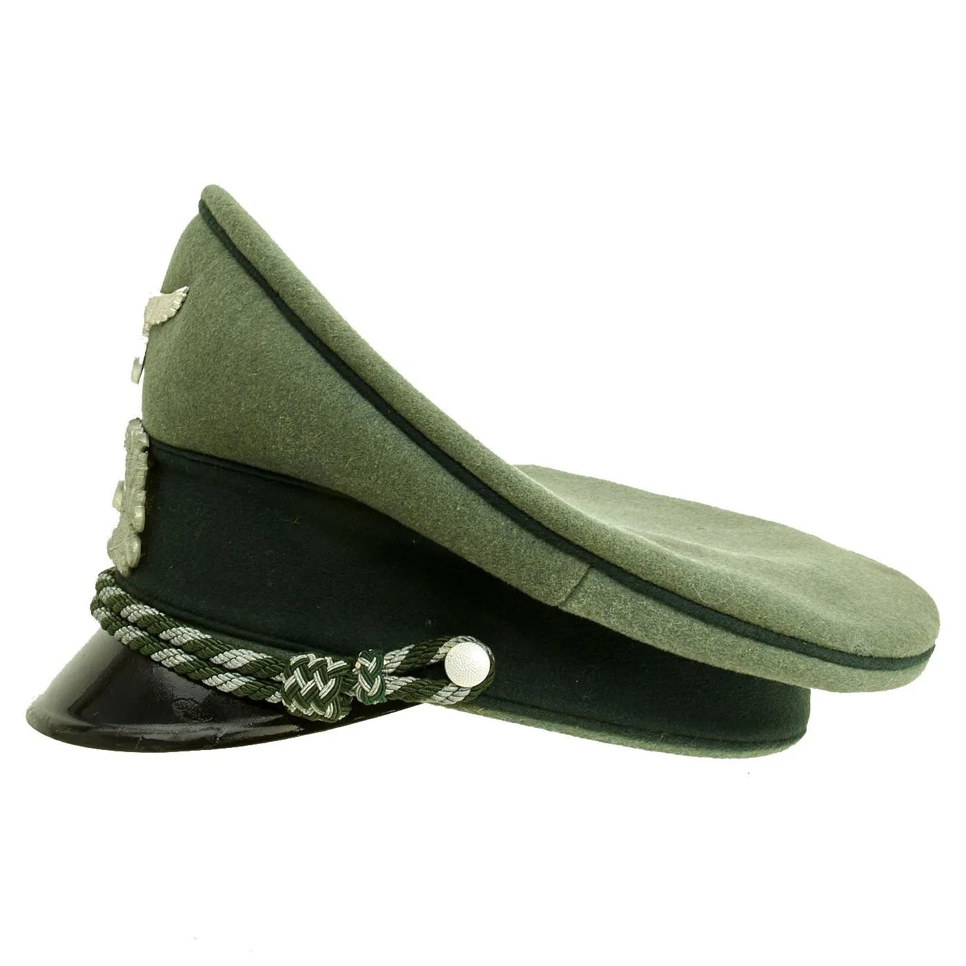 Original German WWII Named Customs Officer Visor Cap by A. F. Cziasto