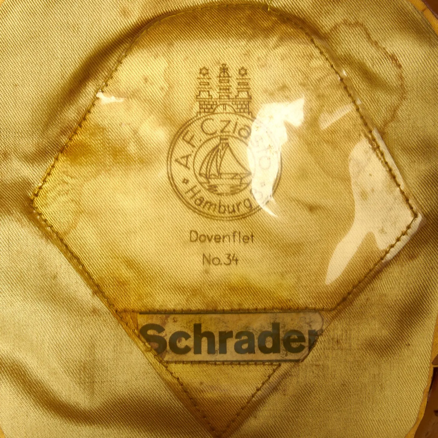 Original German WWII Named Customs Officer Visor Cap by A. F. Cziasto
