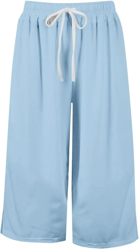 Oversized Casual Pants for Girls Plain Baggy Wide Leg Palazzo Trousers Kids Drawstring Elastic Fall Casual Pants