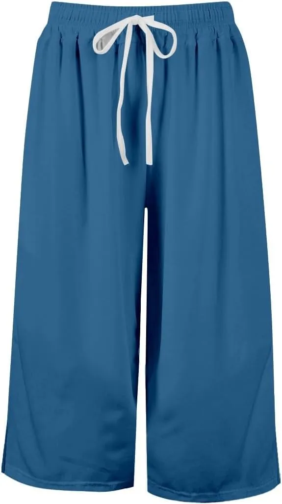 Oversized Casual Pants for Girls Plain Baggy Wide Leg Palazzo Trousers Kids Drawstring Elastic Fall Casual Pants