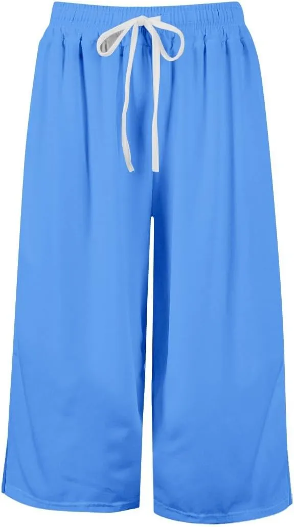 Oversized Casual Pants for Girls Plain Baggy Wide Leg Palazzo Trousers Kids Drawstring Elastic Fall Casual Pants