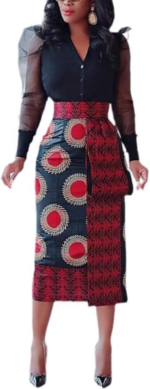 Pleated Skirt for Women Fashion Cartoon Print A-Line Skirt Vintage Skirts