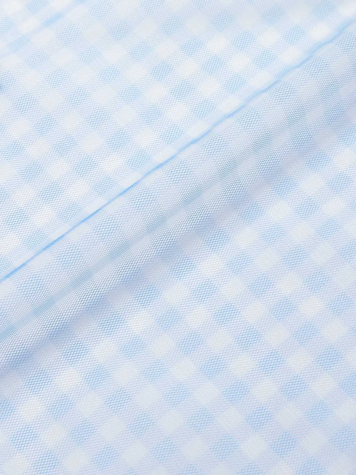 [Pre-Sale] Blue 1950s Plaids Mesh Cover-Up