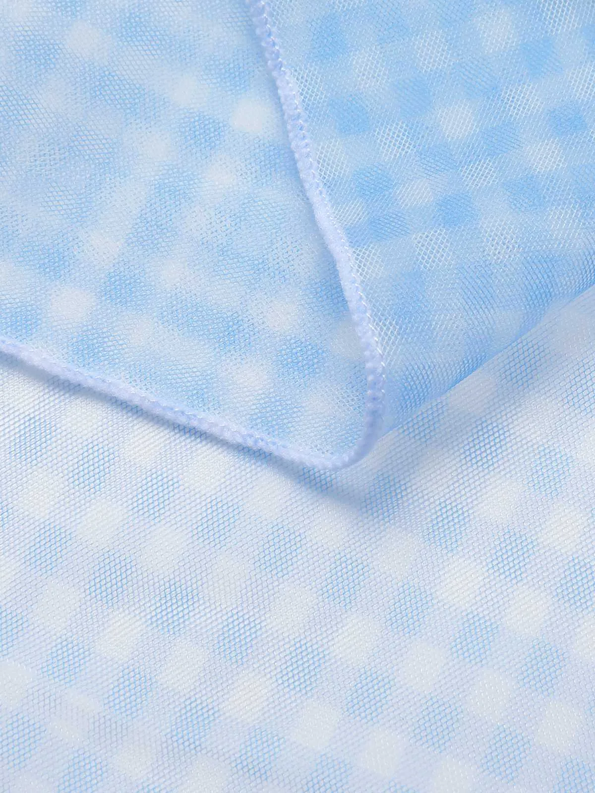 [Pre-Sale] Blue 1950s Plaids Mesh Cover-Up