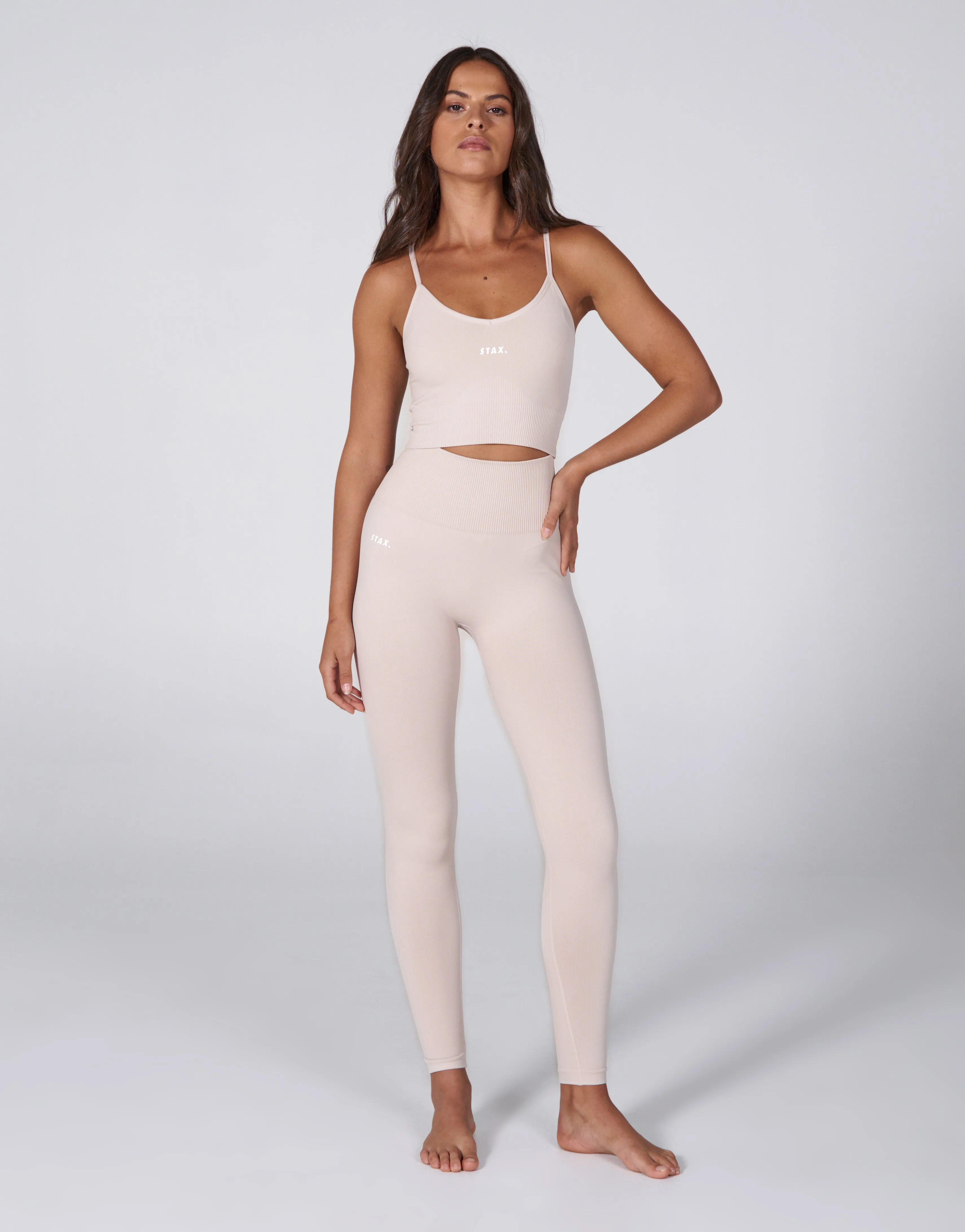 Premium Seamless Favourites Tights - Bone