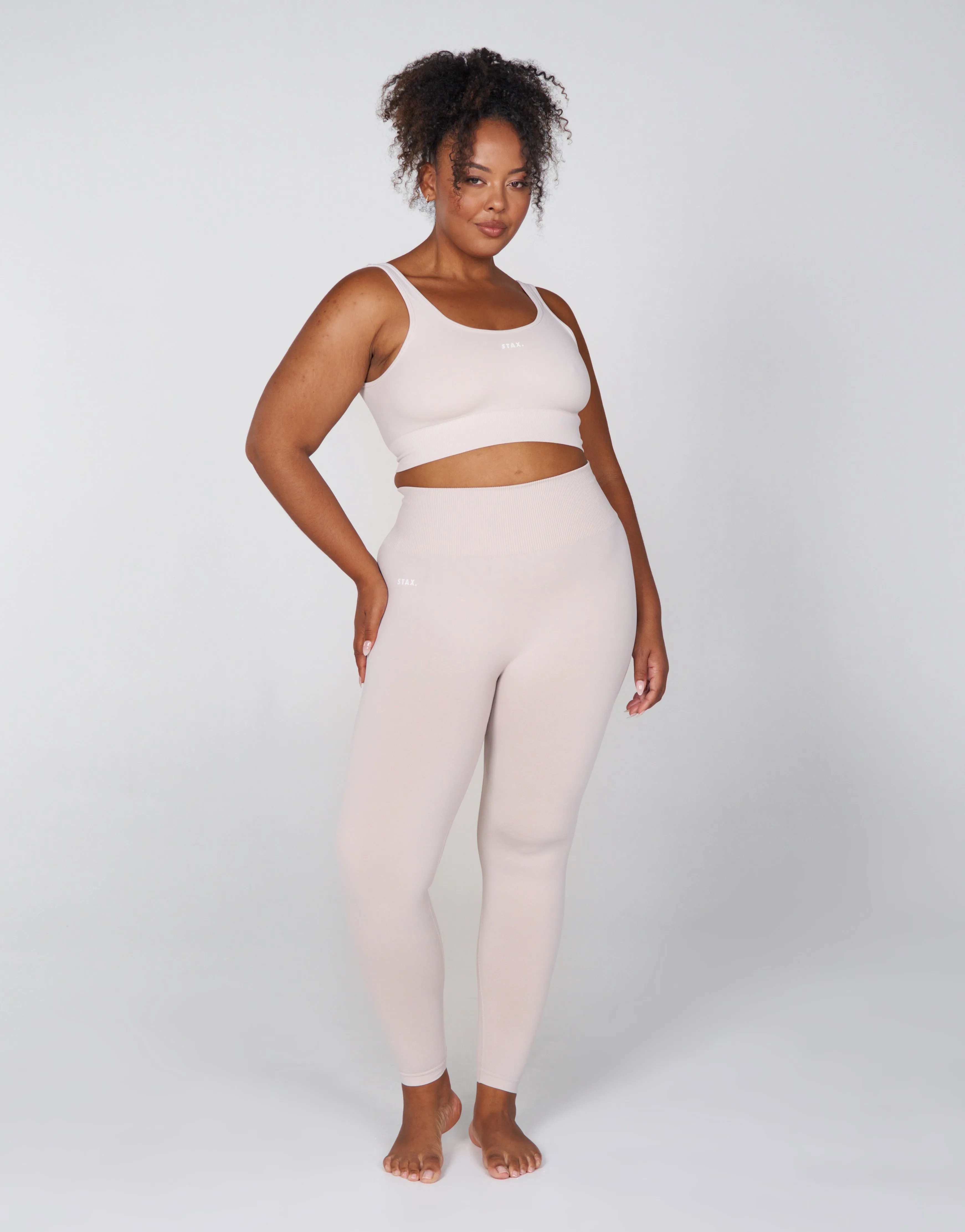 Premium Seamless Favourites Tights - Bone