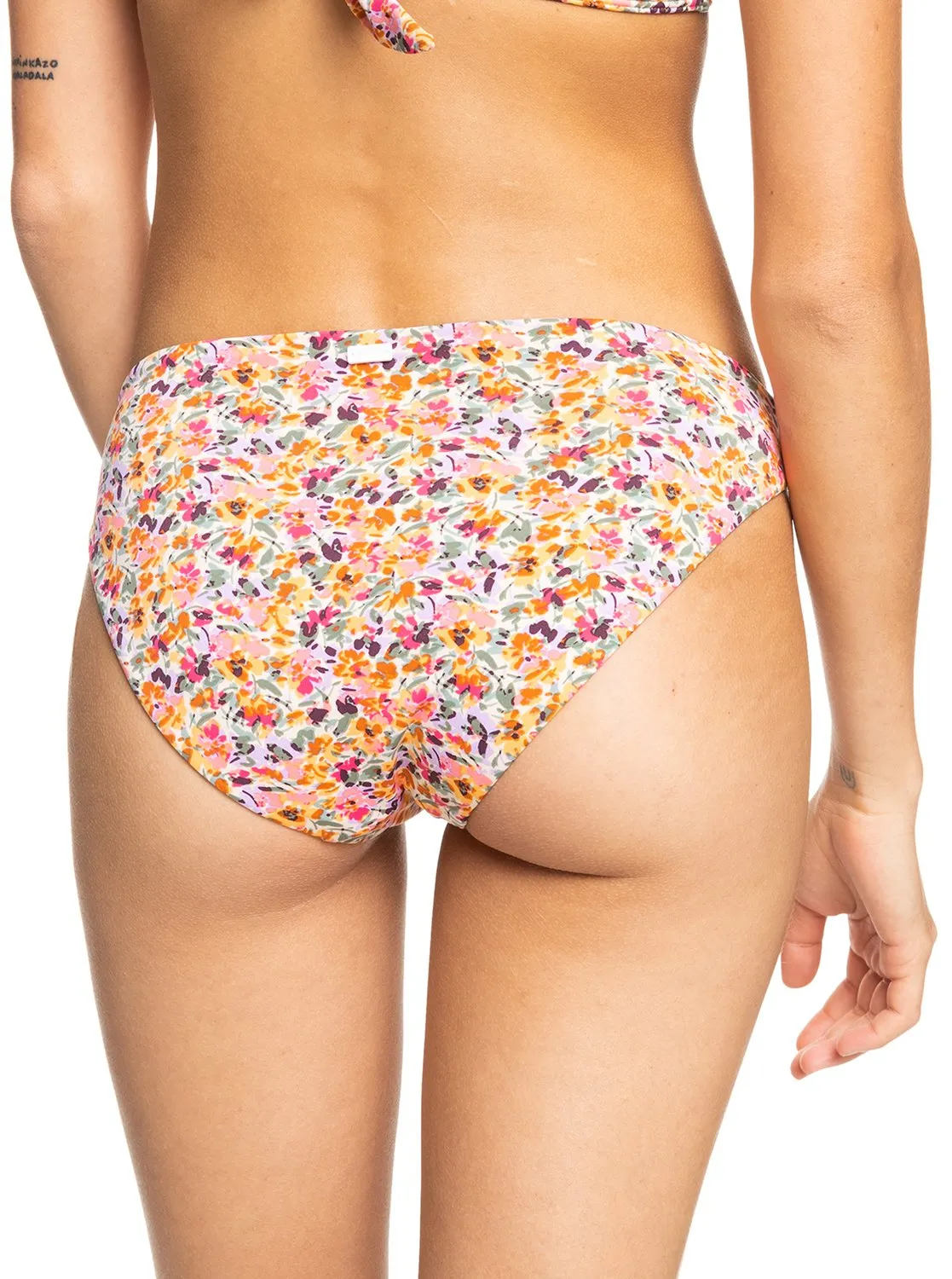 Printed Beach Classics Hipster Bikini Bottoms - Pastel Rose Swept Up Floral