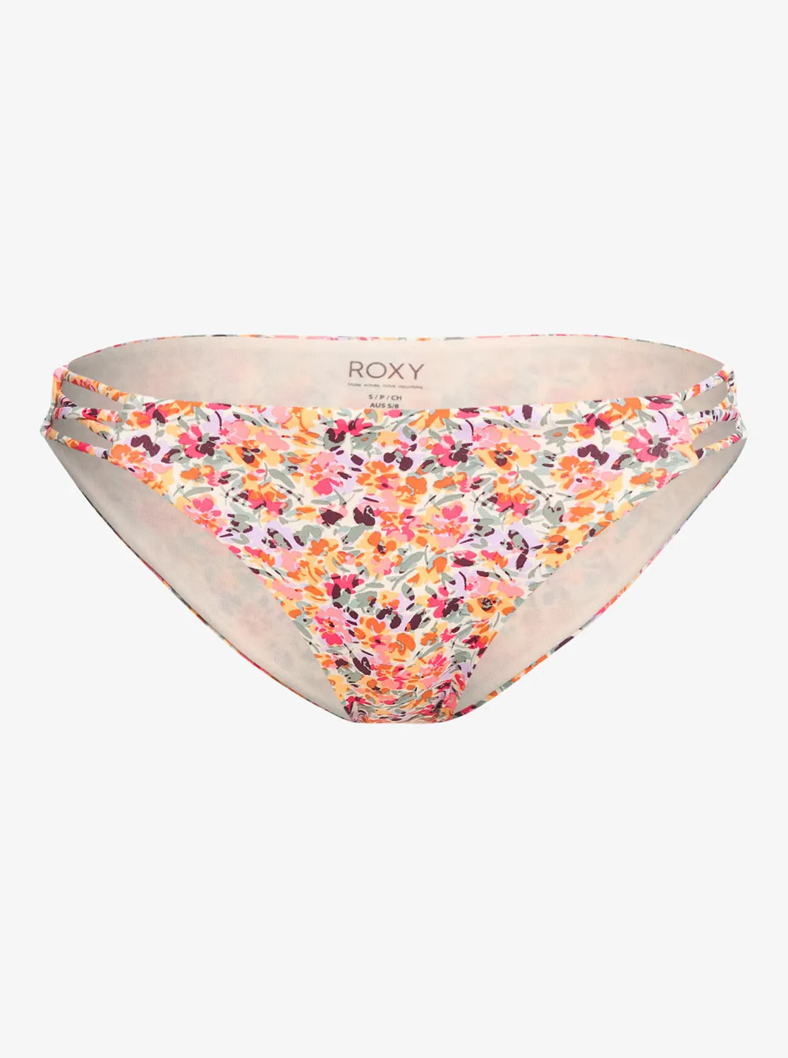 Printed Beach Classics Hipster Bikini Bottoms - Pastel Rose Swept Up Floral