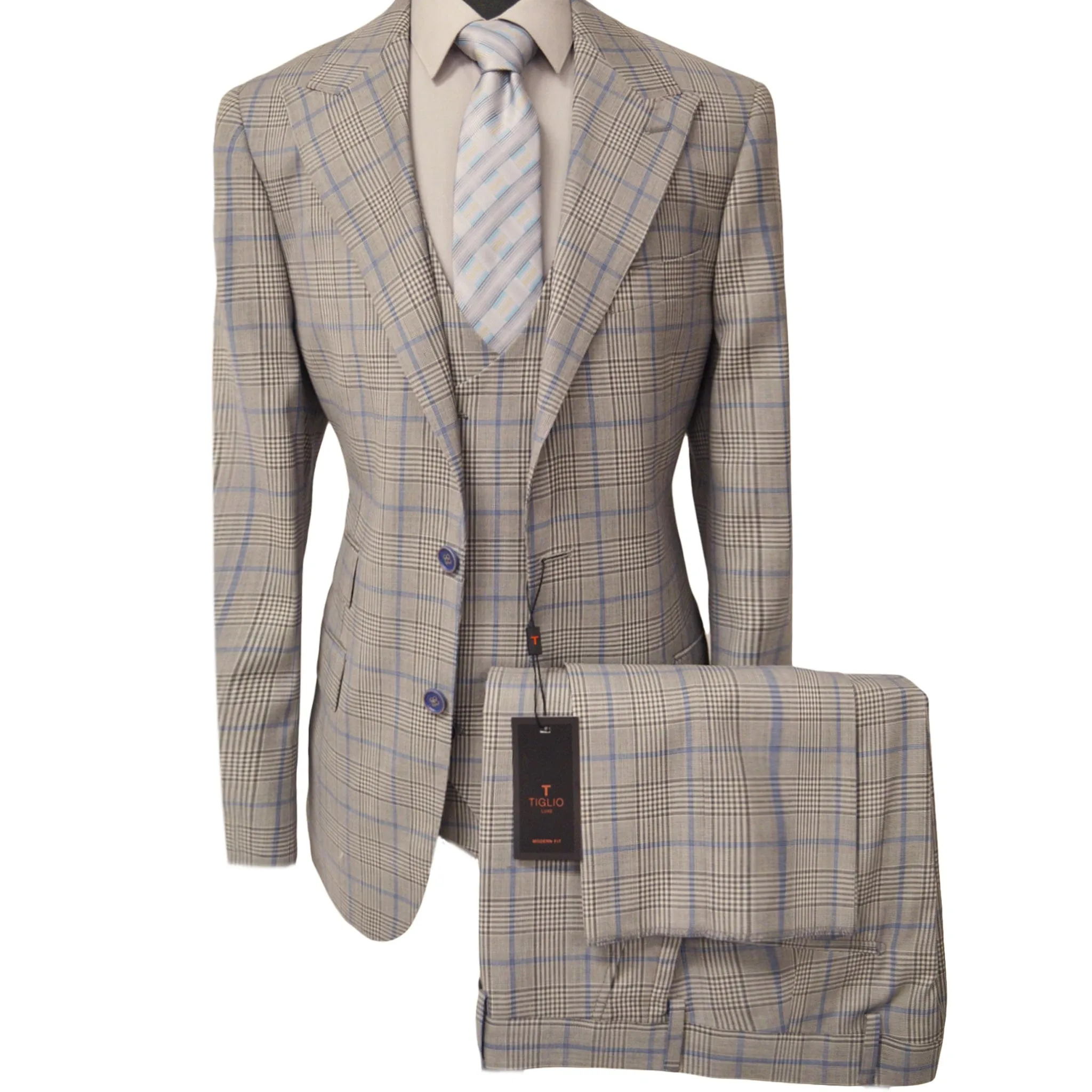 PROSECCO VESTED SUIT BY TIGLIO/Prosecco 3pcs