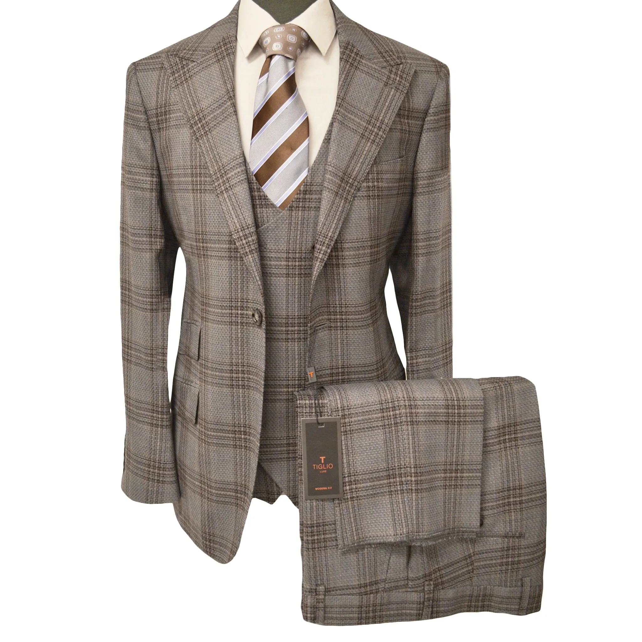 PROSECCO VESTED SUIT BY TIGLIO/Prosecco 3pcs