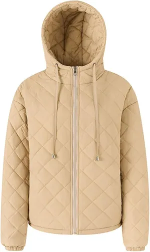 Puffer Jackets for Women Trendy Warm Quilted Winter Coat Girls Casual Zip Up Down Jacket Hooded Lightweight Travel