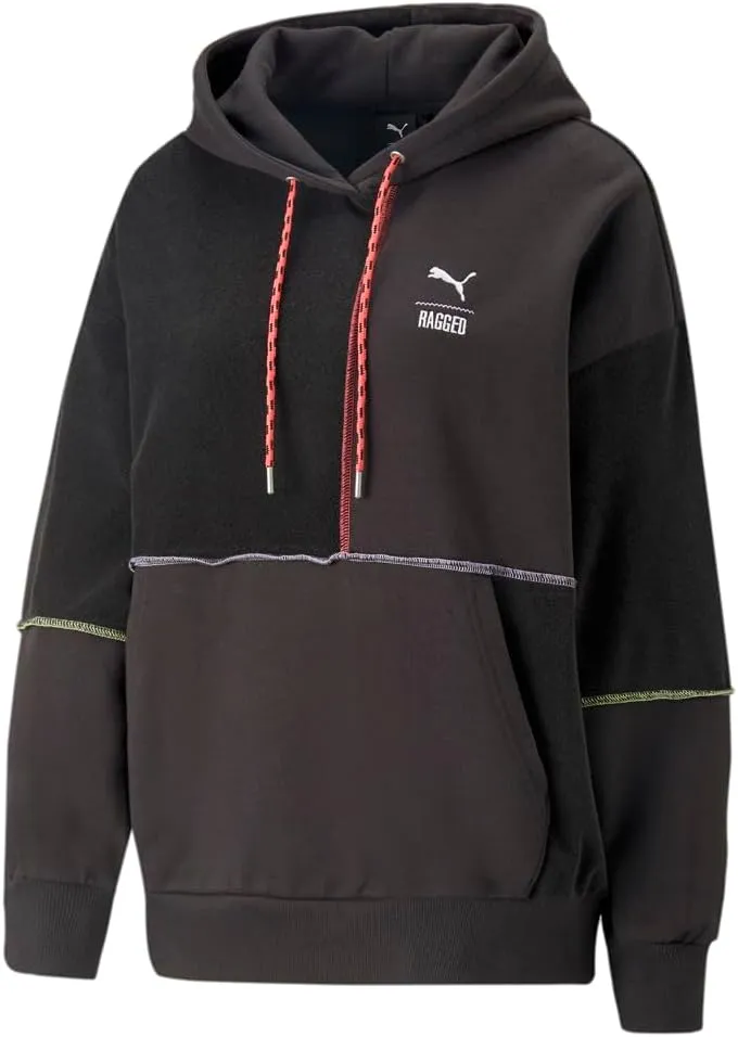PUMA Womens Trp X Hoodie Casual Outerwear Casual Hoodie - Black - Size S