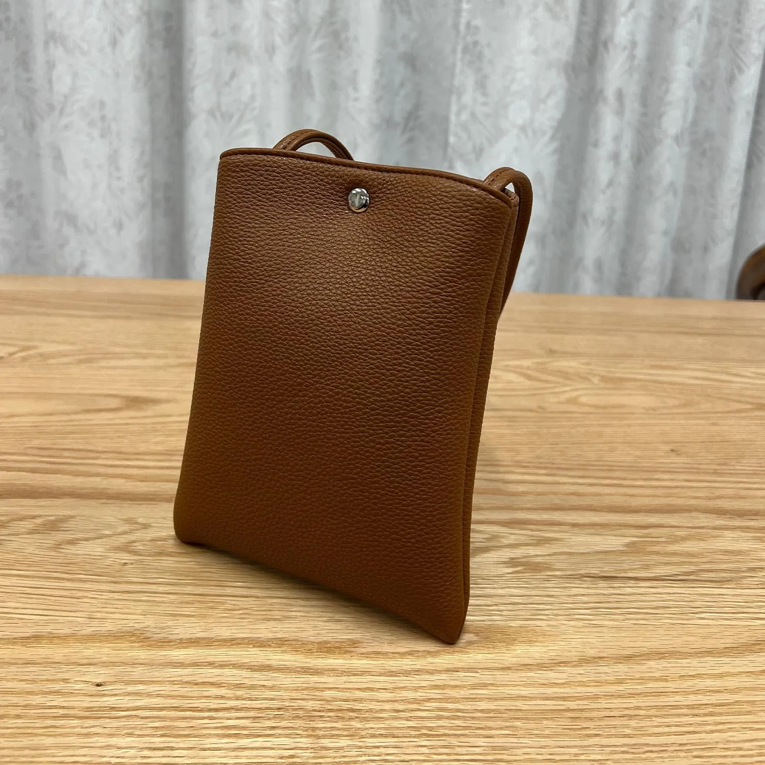 Pure Nylon Mobile Phone Bag Mini Cloth Bag ins Style Japanese Simple and Versatile Messenger Small Square Bag