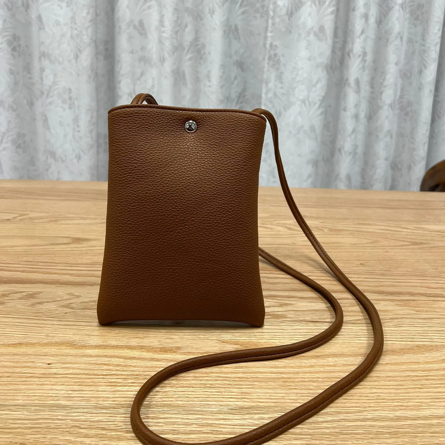 Pure Nylon Mobile Phone Bag Mini Cloth Bag ins Style Japanese Simple and Versatile Messenger Small Square Bag