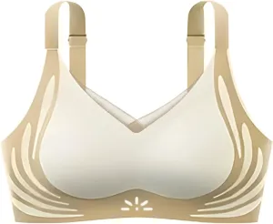 Queenvie Push Up Bra,Lush Fitting Powerful Push Up Seamless Bras Full Coverage Anti-Sagging Gather Comfortable Bralettes
