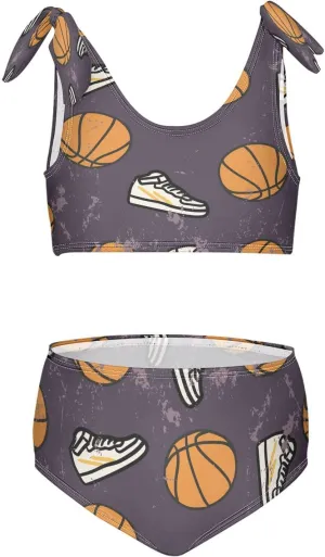 QUGRL Girls Swimsuit Two Piece Swimwear Bathing Suit for Girls Tankini Bikini Set Size 3-12T