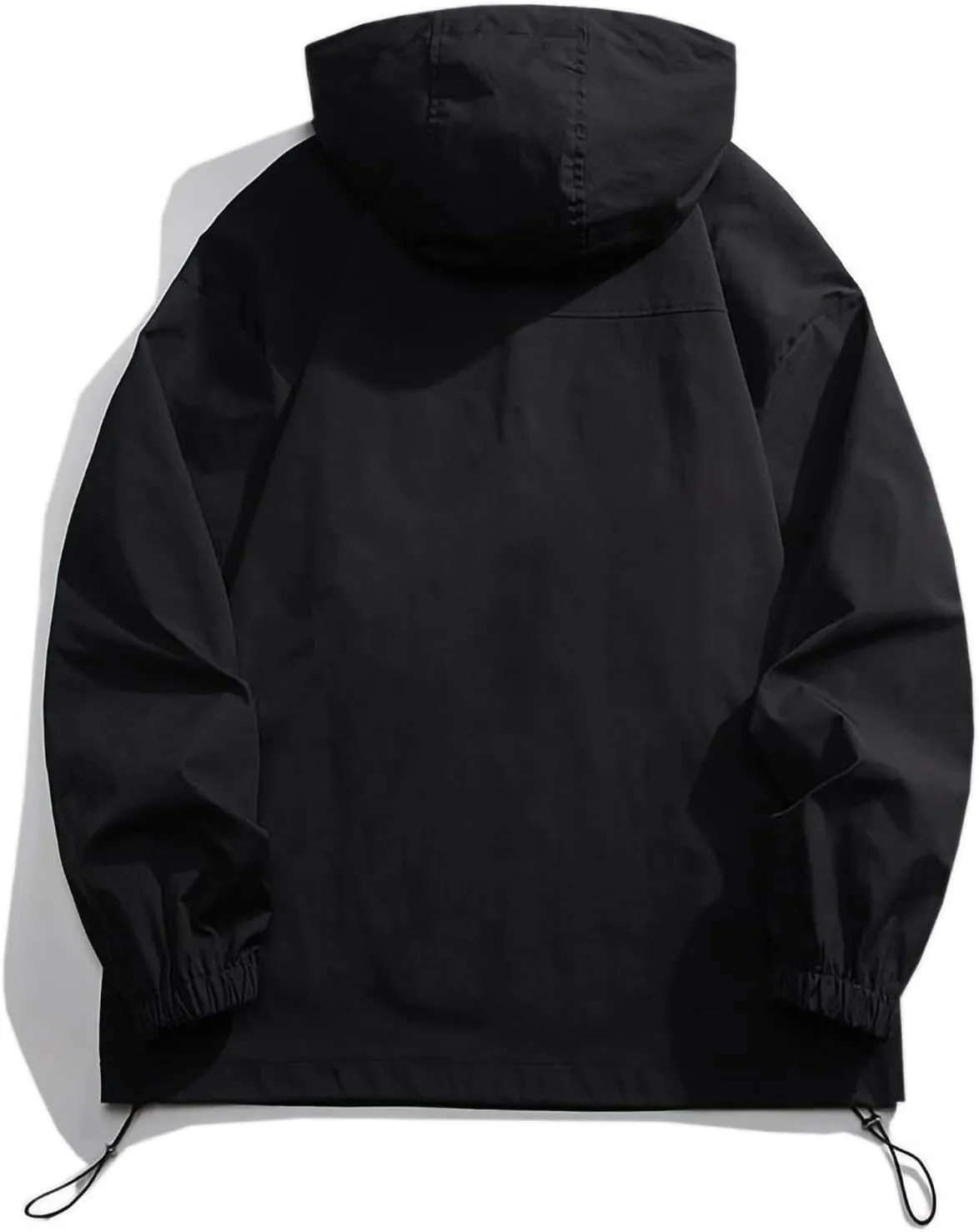 Rain Jacket Men Long Sleeve Outdoor Waterproof Coats Lightweight Windbreaker Jackets Casual Travel Hoodies With Pocket