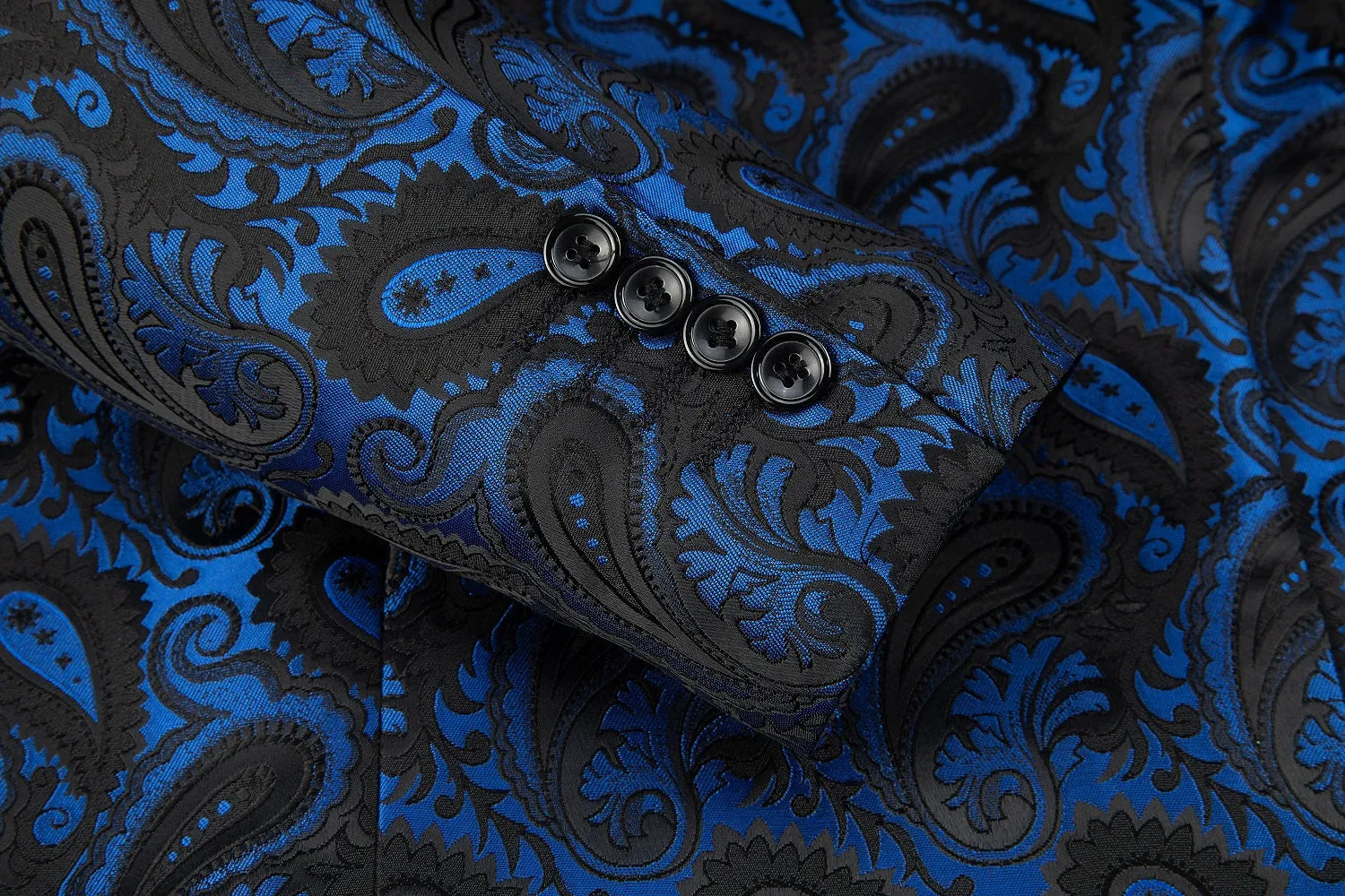 Royal Blue Unique Patterned Men's Blazer for Party, Wedding and Business