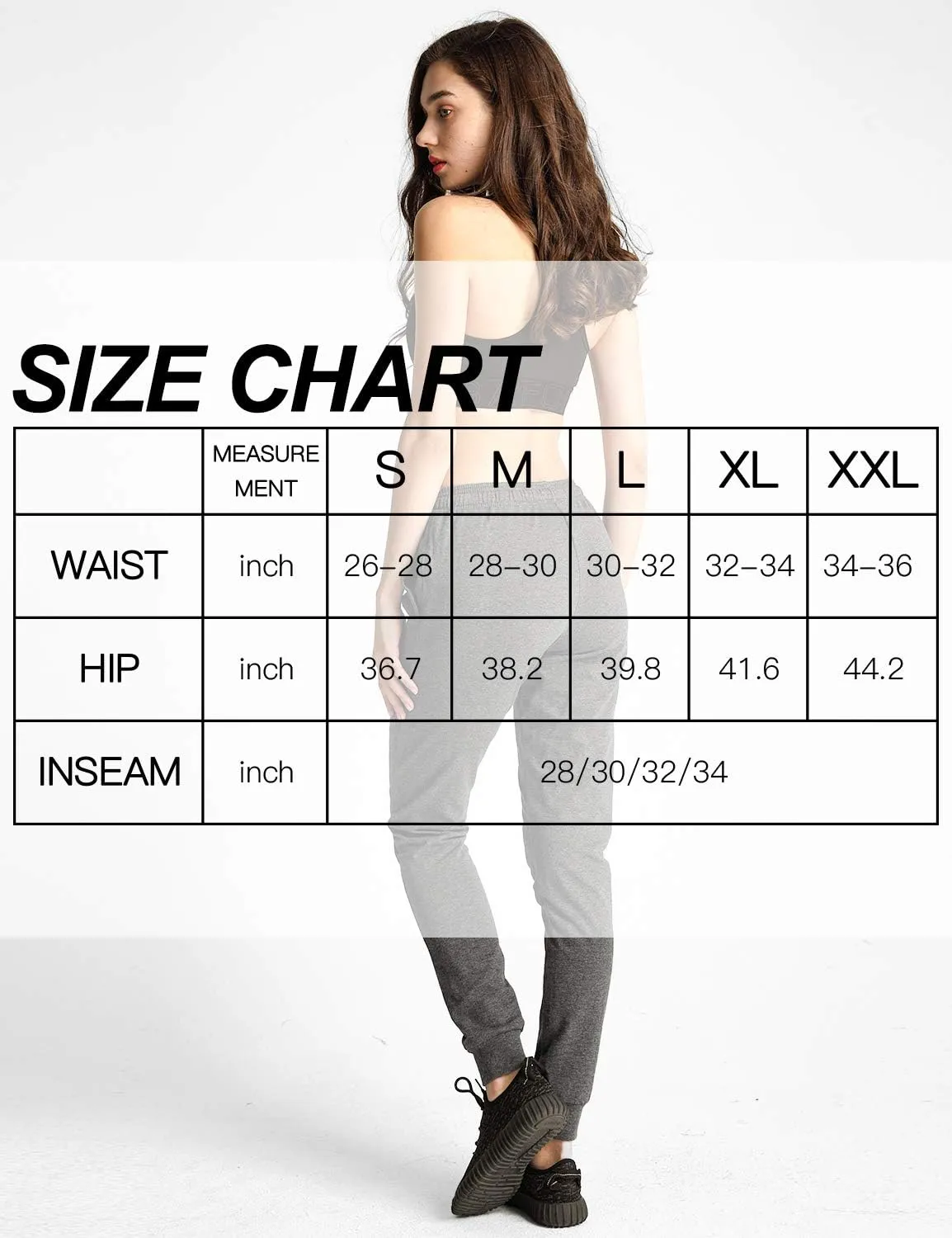 Safort Women Joggers Pants 30"/32"/34"/36" Tall Inseam Athletic Tapered Sweatpants Workout Lounge with Pockets