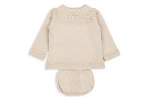 Sand Two-piece Knit Unisex Set