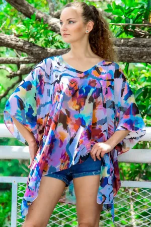 Sheer Kaftan-Style Cover-Up | Wholesale Resort Wear