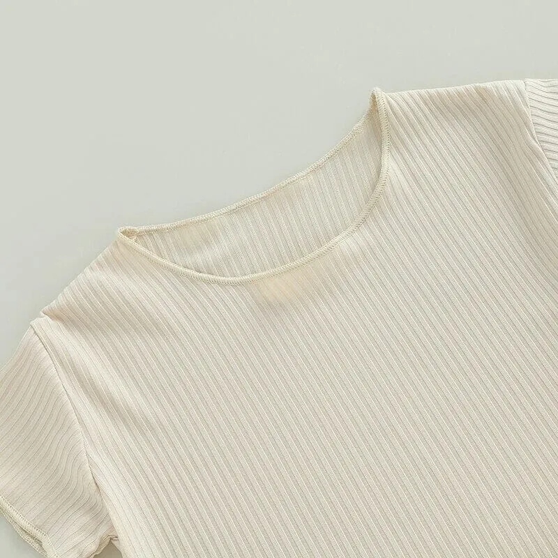 Solid Ribbed Baby Set