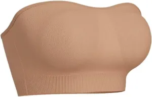 Strapless Bra for Women Non-Slip Silicone Padded Bandeau Wireless Tube Top Bras Seamless Support Lift Bralette