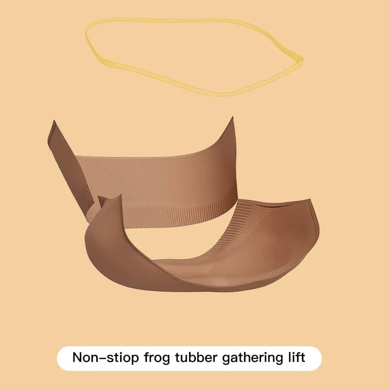 Strapless Bra for Women Non-Slip Silicone Padded Bandeau Wireless Tube Top Bras Seamless Support Lift Bralette