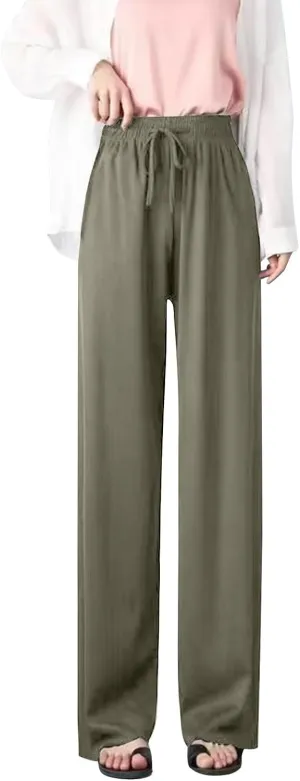 Summer Pants for Women Lightweight Straight Leg Workout Pants Casual Loose Work Gym Athletic Joggers with Pockets