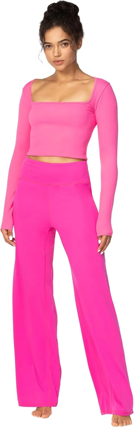 Sunzel Yoga Pants for Women Straight Wide Leg High Waisted Lounge Pants