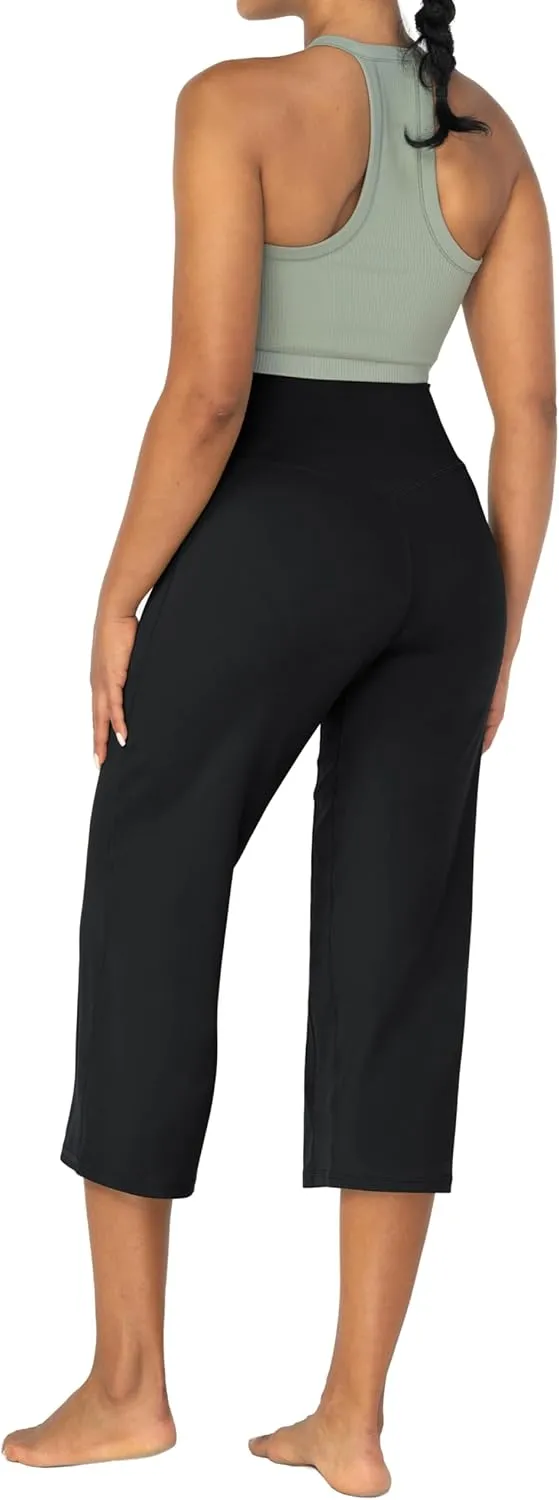 Sunzel Yoga Pants for Women Straight Wide Leg High Waisted Lounge Pants