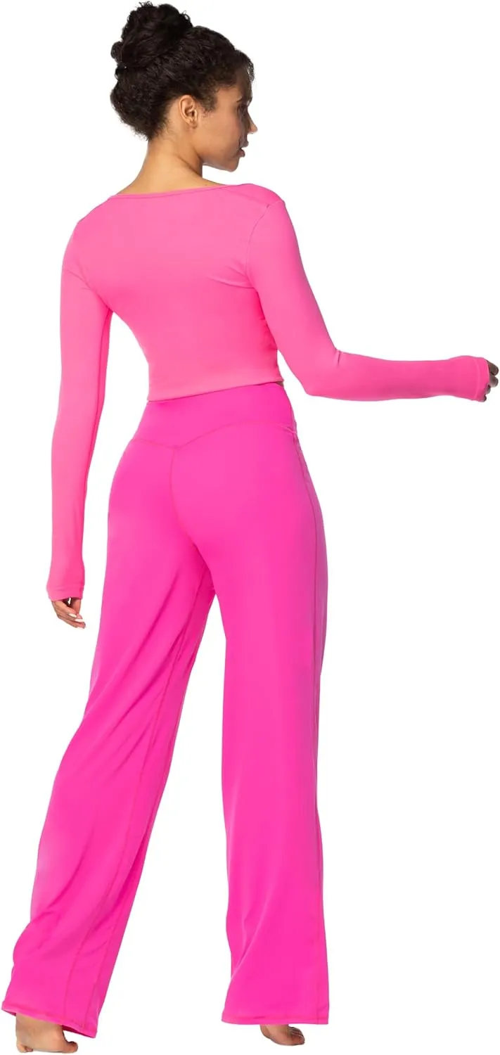 Sunzel Yoga Pants for Women Straight Wide Leg High Waisted Lounge Pants