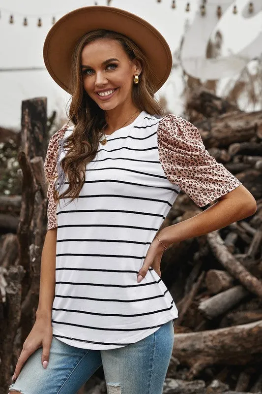 Sweet As Pie Puff Sleeve Top