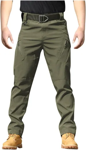 Tactical Pants for Men Stretch Ripstop Waterproof Quick Dry Cargo Hiking Pants Breathable Work Pant Travel with Pockets