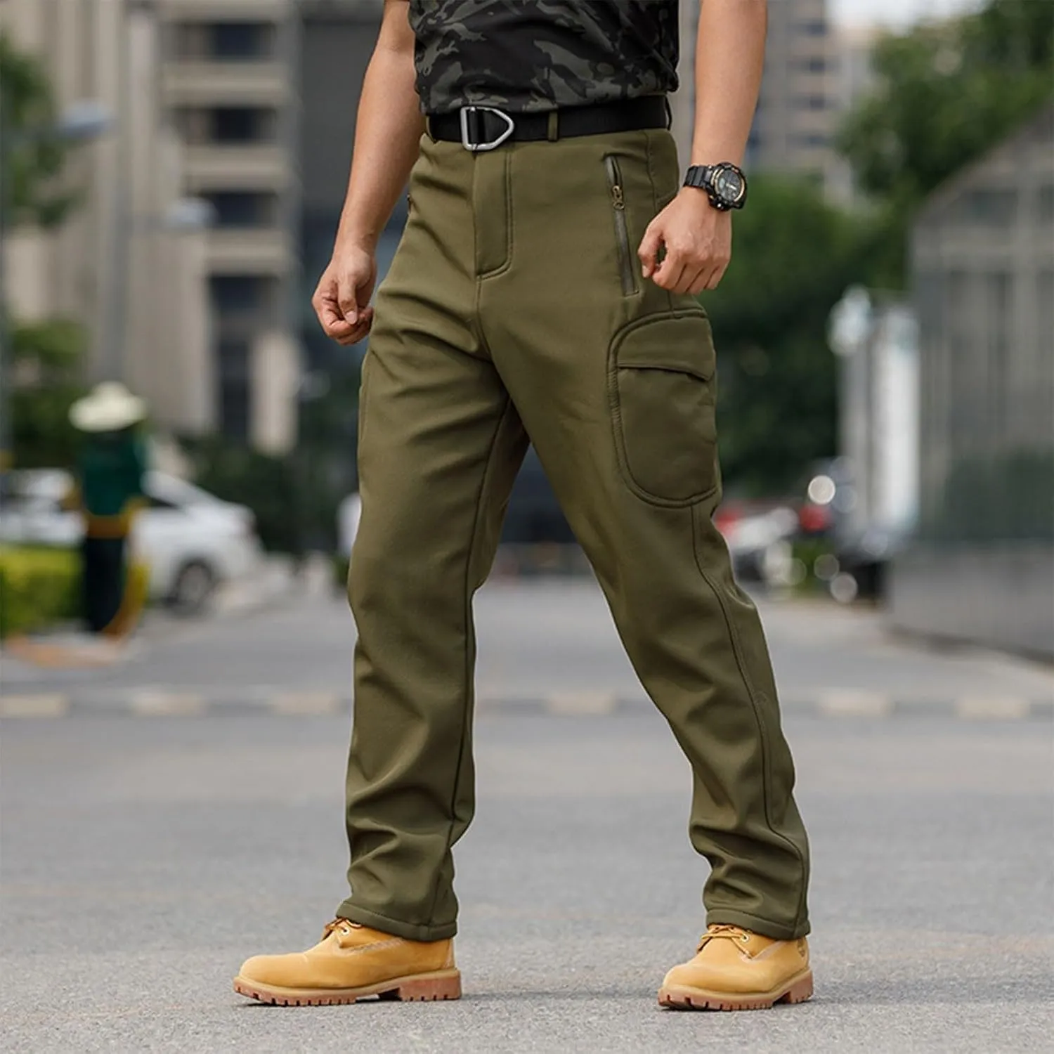 Tactical Pants for Men Stretch Ripstop Waterproof Quick Dry Cargo Hiking Pants Comfy Work Pant Hunting with Pockets