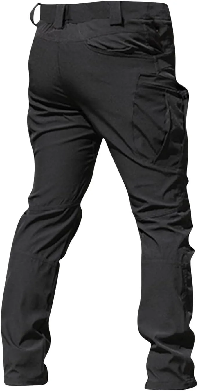 Tactical Pants for Men Stretch Ripstop Waterproof Quick Dry Cargo Hiking Pants Comfy Work Pant Hunting with Pockets