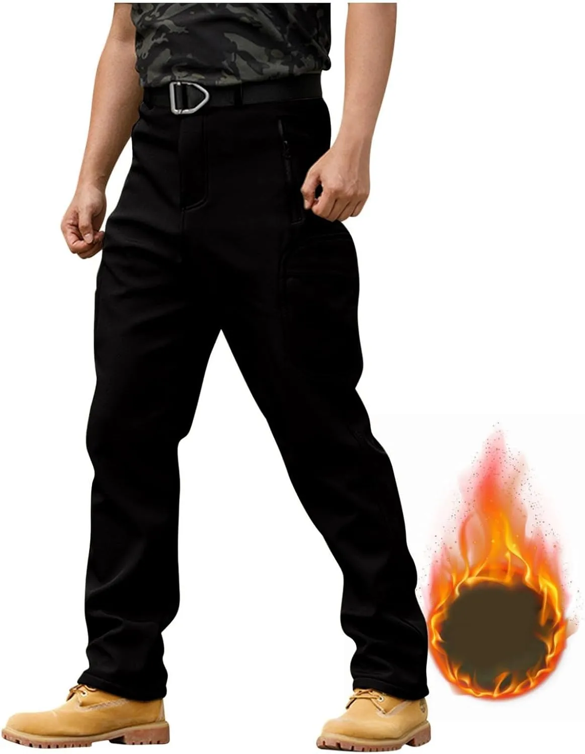 Tactical Pants for Men Stretch Ripstop Waterproof Quick Dry Cargo Hiking Pants Comfy Work Pant Hunting with Pockets