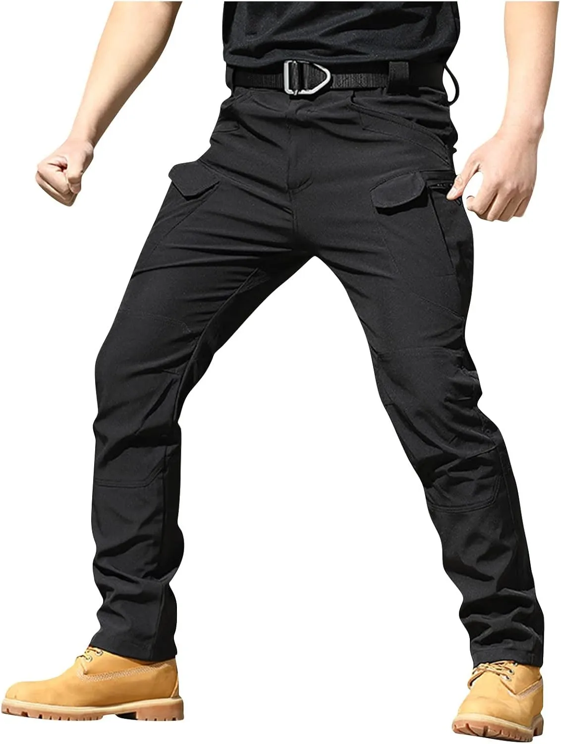 Tactical Pants for Men Stretch Ripstop Waterproof Quick Dry Cargo Hiking Pants Comfy Work Pant Hunting with Pockets