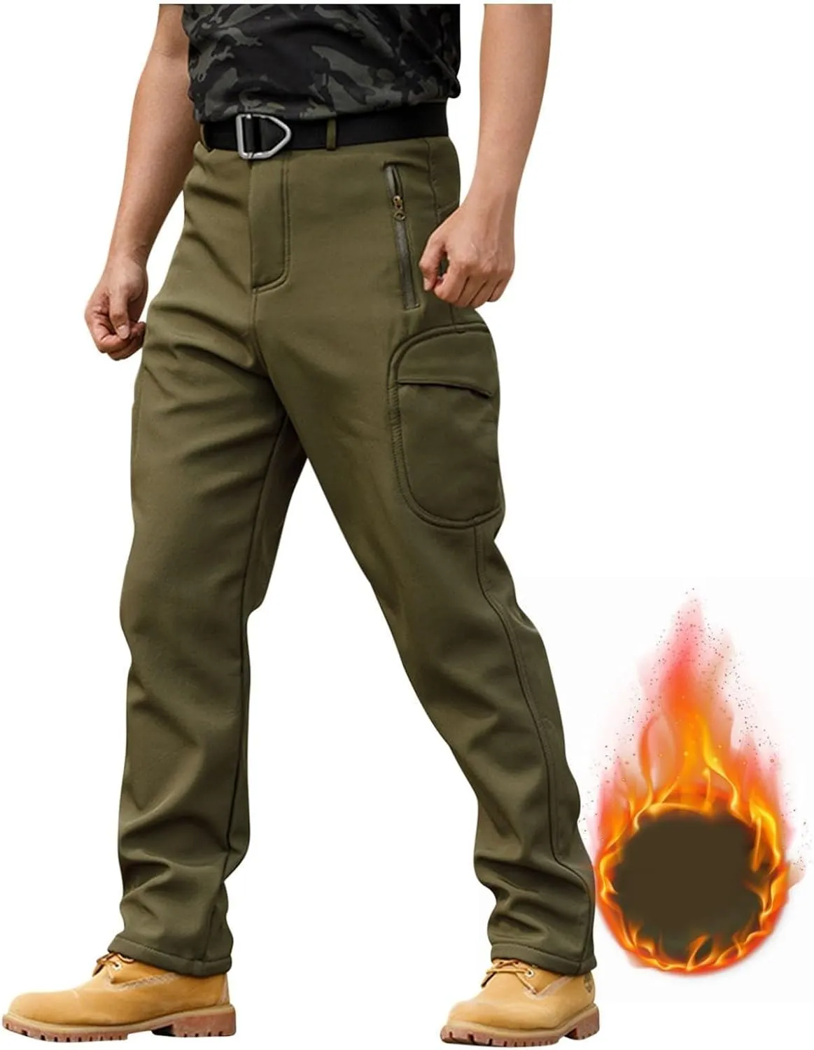 Tactical Pants for Men Stretch Ripstop Waterproof Quick Dry Cargo Hiking Pants Comfy Work Pant Hunting with Pockets