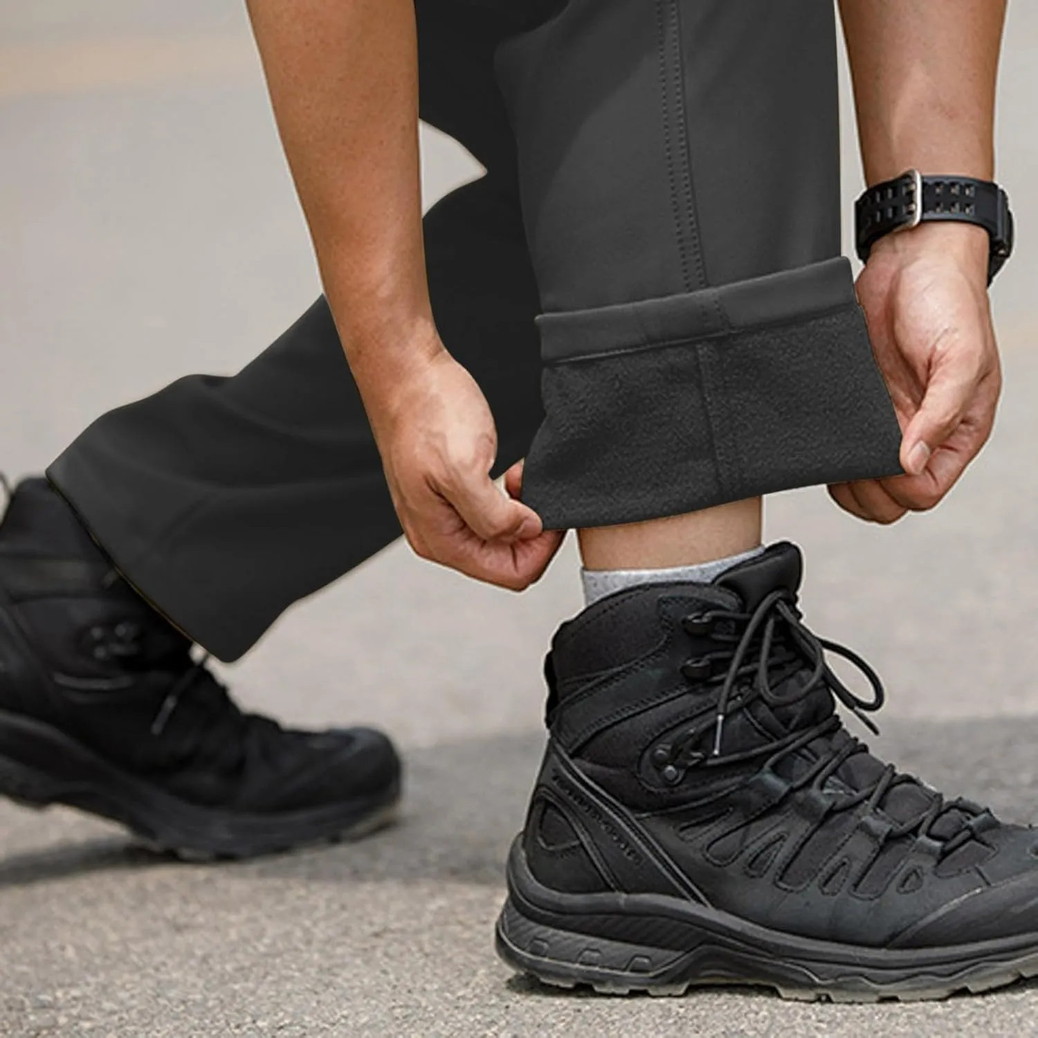 Tactical Pants for Men Stretch Ripstop Waterproof Quick Dry Cargo Hiking Pants Comfy Work Pant Hunting with Pockets