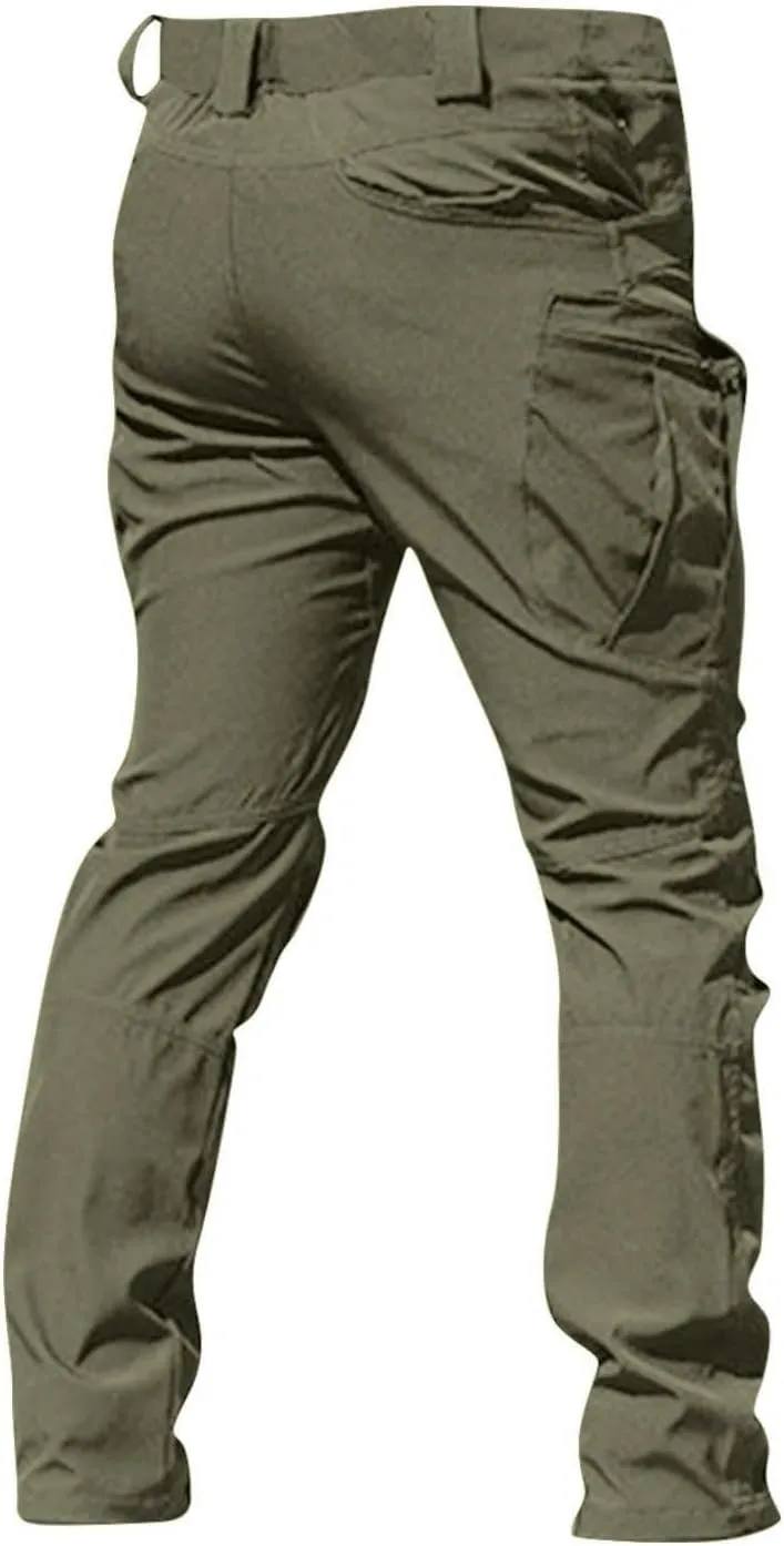 Tactical Pants for Men Stretch Ripstop Waterproof Utility Cargo Hiking Pants Breathable Work Pant Hunting with Pockets